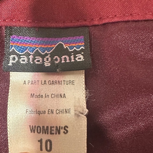 Patagonia W's Duway Skirt #58612 Size 10 VGUC WaterRepellent Skort Pocket in Red - Picture 6 of 12